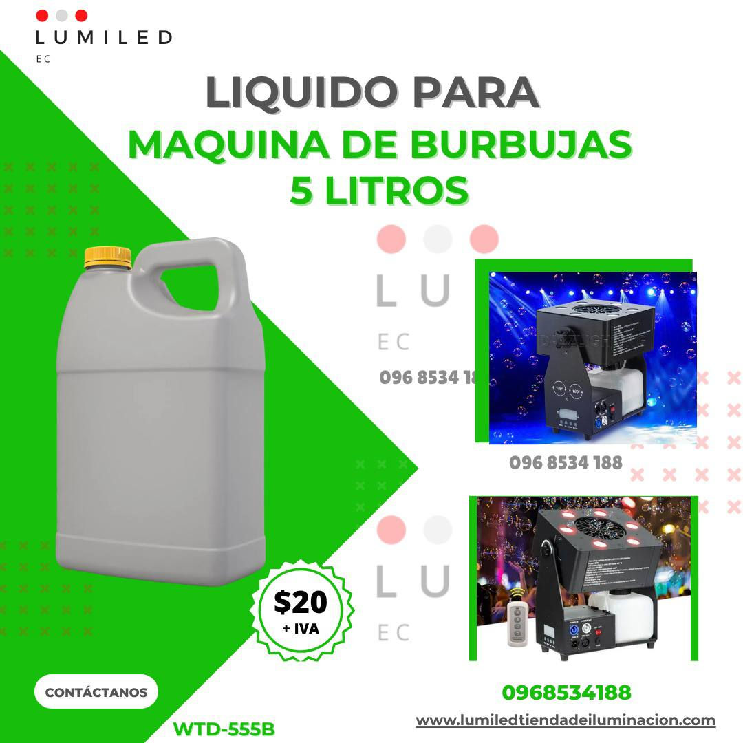 LIQUIDO PARA MAQUINA DE BURBUJAS 5 LITROS