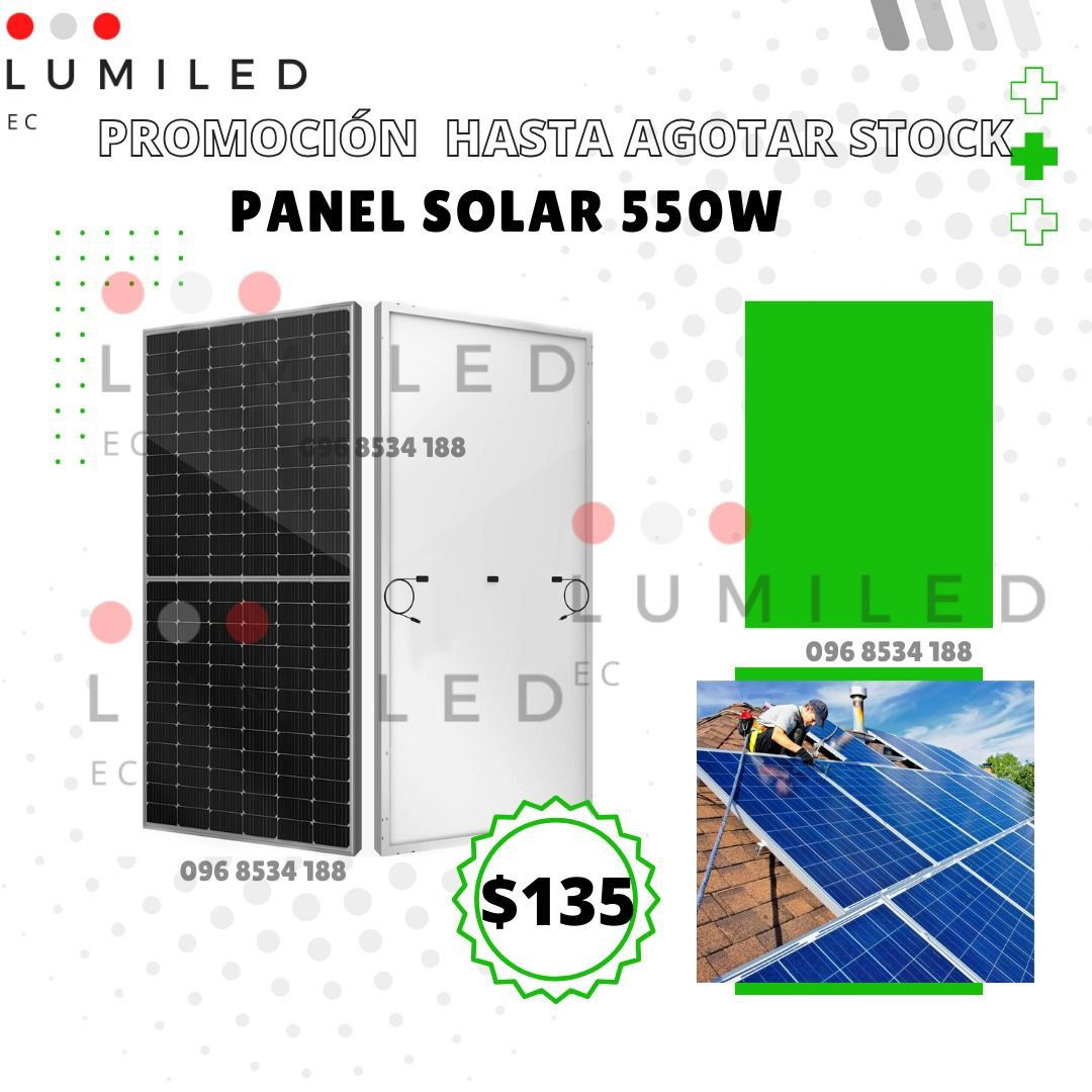 PANEL SOLAR DE 550W