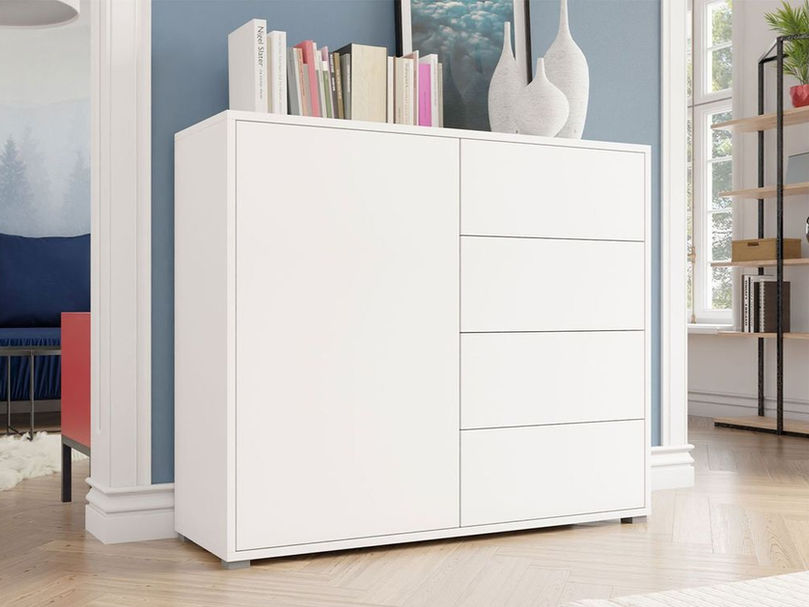 שידה עם מגירות ודלתות