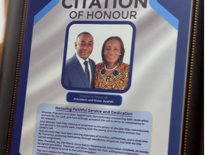 President Appiah Sent Forth Service