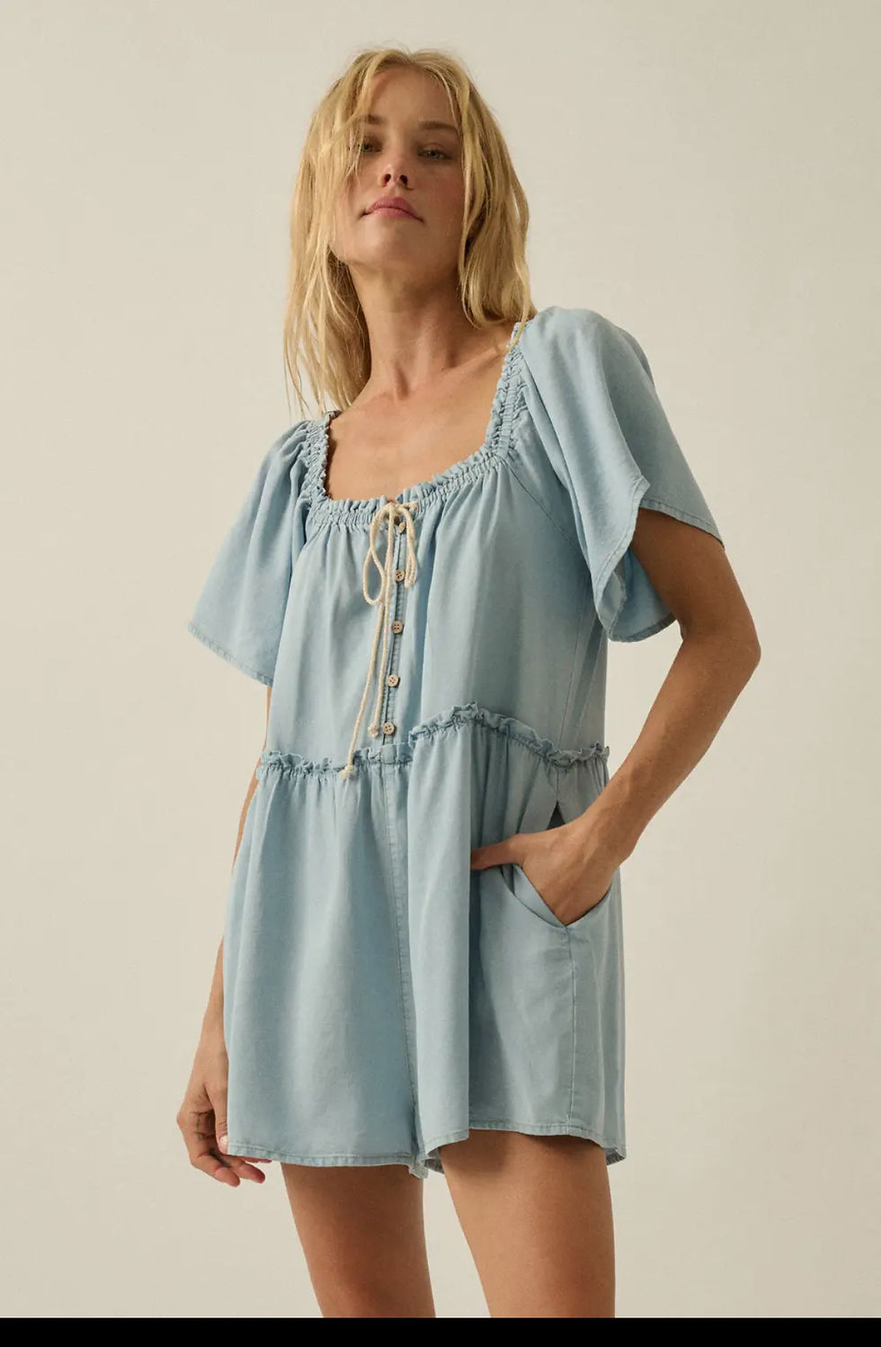 Thumbnail: Tencel Denim Romper