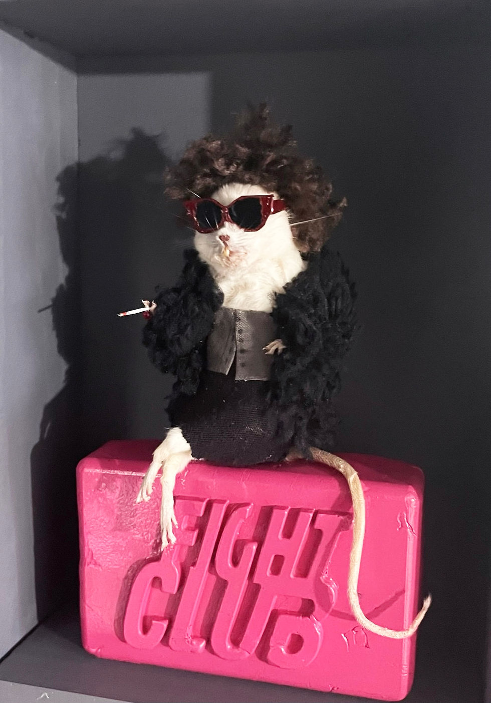 Thumbnail: Marla - Shadow Box Taxidermy Mouse - Fight Club