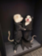 Thumbnail: Morticia and Gomez - Shadow Box Taxidermy Mouse - The Addams Family
