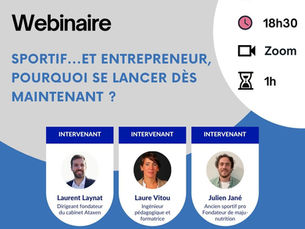 Webinaire - Sportif et Entrepreneur