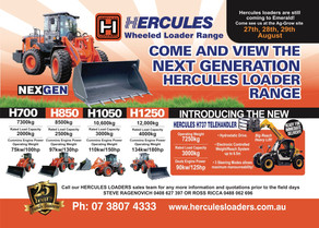 Hercules Loaders are coming to Emerald next week!