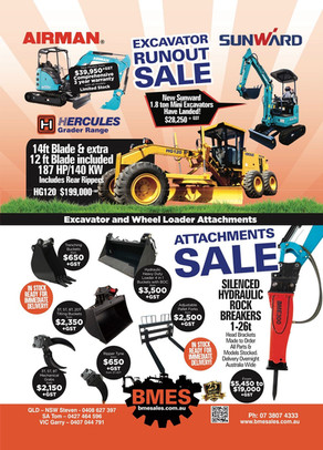 👷♂️EXCAVATOR RUNOUT SALE👷♂️
