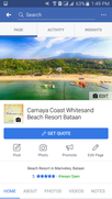 Visit and like my Camaya Coast FB page...