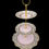 Miniatura: Pink & Gold Chintz 3 Tier Vintage Cake Stand