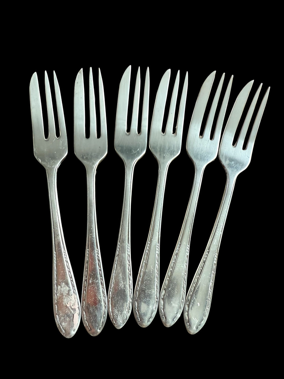 थंबनेल: Set 6 Vintage Pastry/Cake Forks