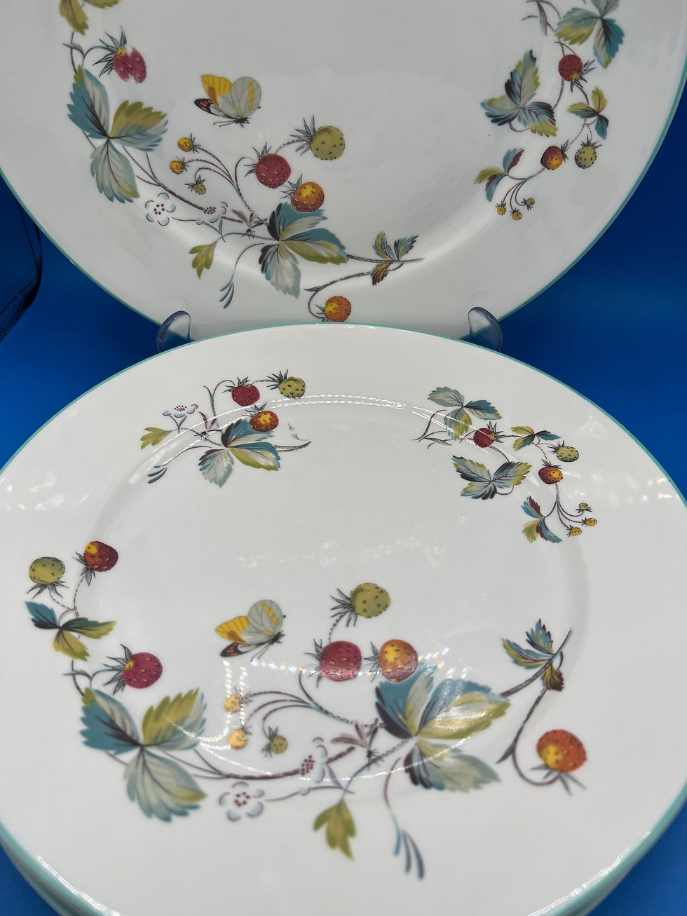 Miniatura: Royal Worcester Set 4 Strawberry Fair Dinner Plates
