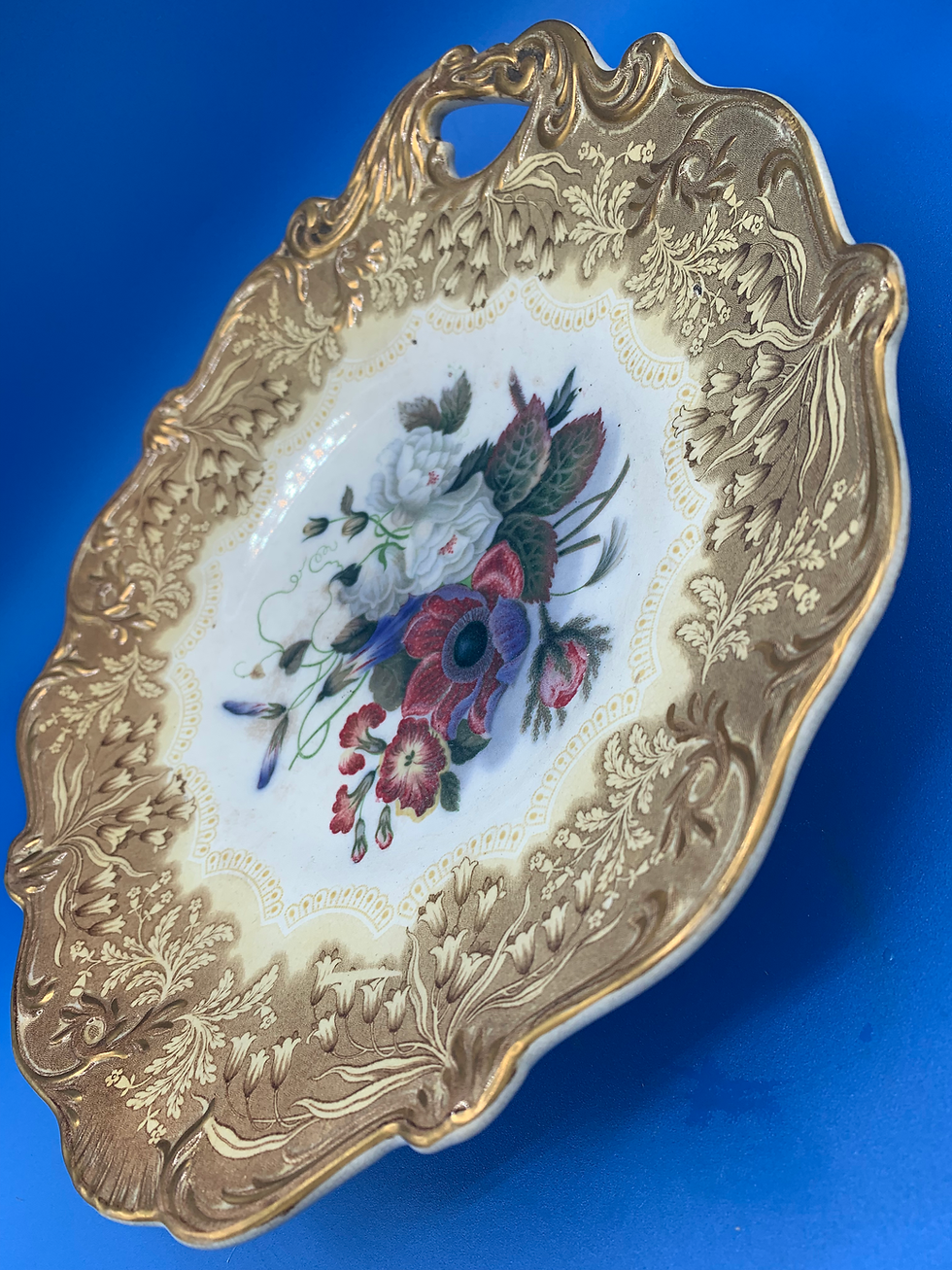 Miniature : Antique Fruit or Cake Stemmed Dish