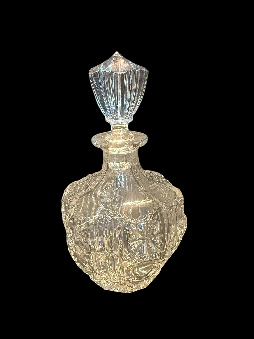 الصورة المصغرة: Large Crystal Glass Scent Bottle. 