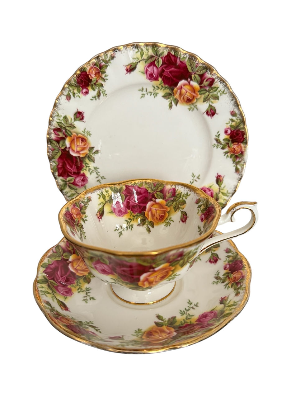 תמונה ממוזערת: Royal Albert. Old Country Roses. Avon Shape Trio
