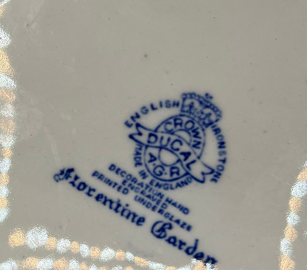 תמונה ממוזערת: Crown Ducal Florentine Garden Plate