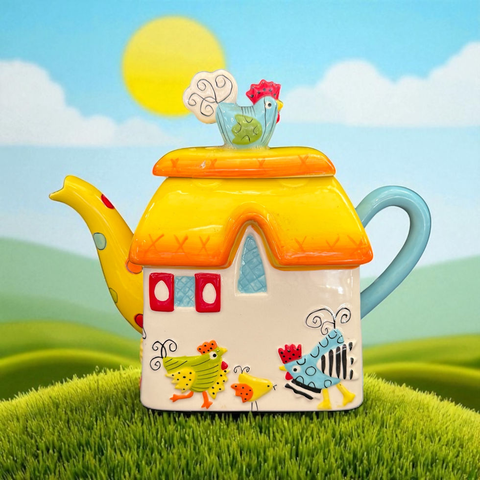 Large Teapot. Marks & Spencer. Chicken Collection.