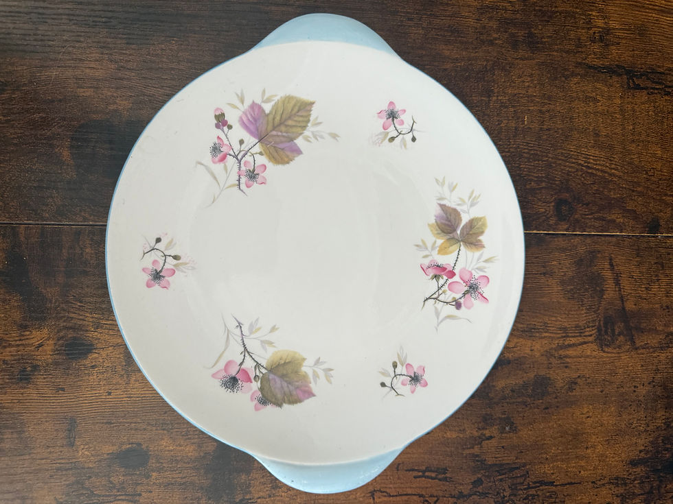 Miniaturebillede: Shelley. Vintage Cake Plate. 