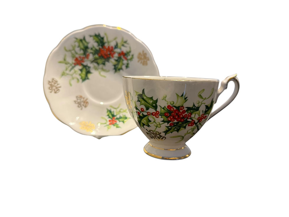 Thumbnail: Christmas Teacup & Saucer