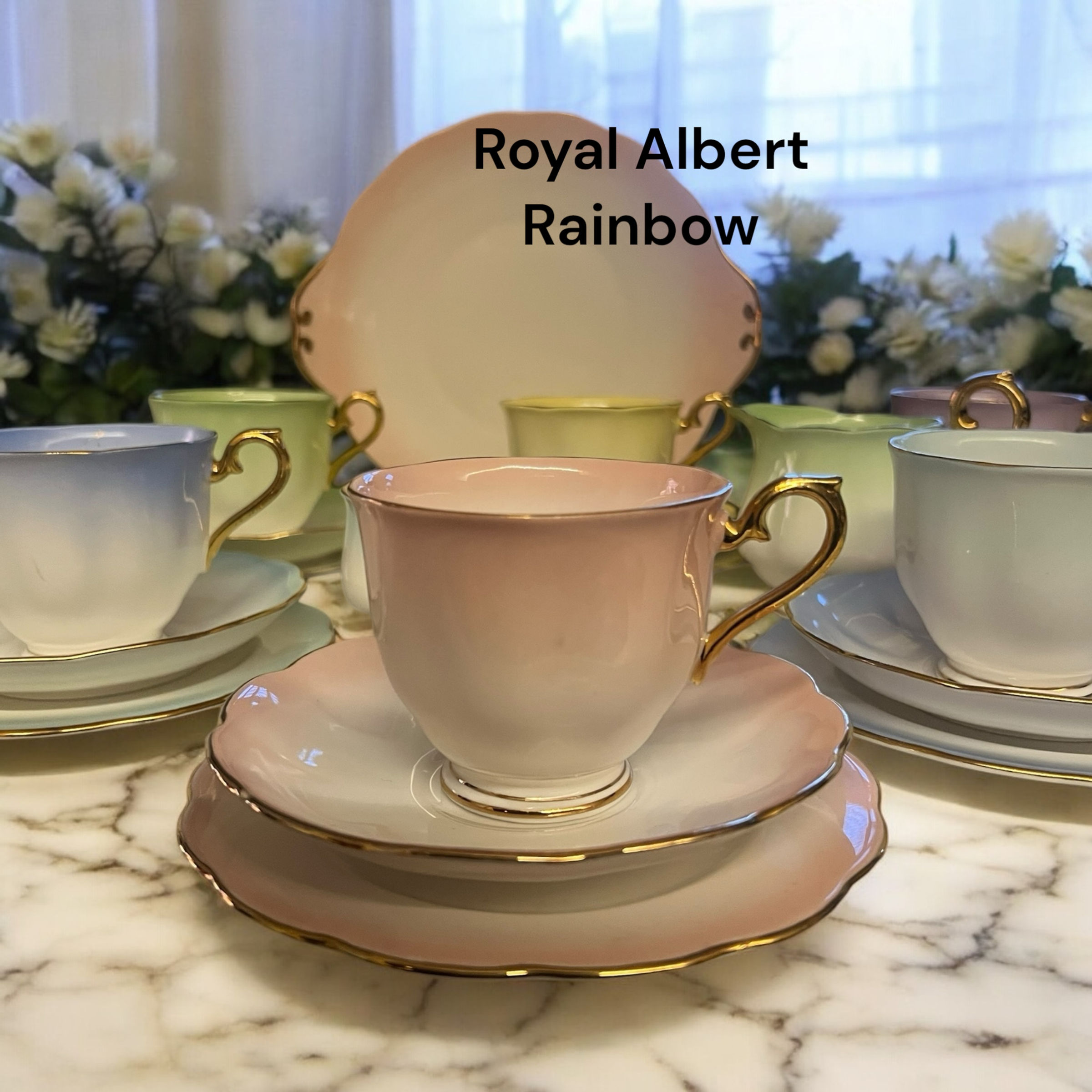 Royal Albert Rainbow. 21 Piece Teaset
