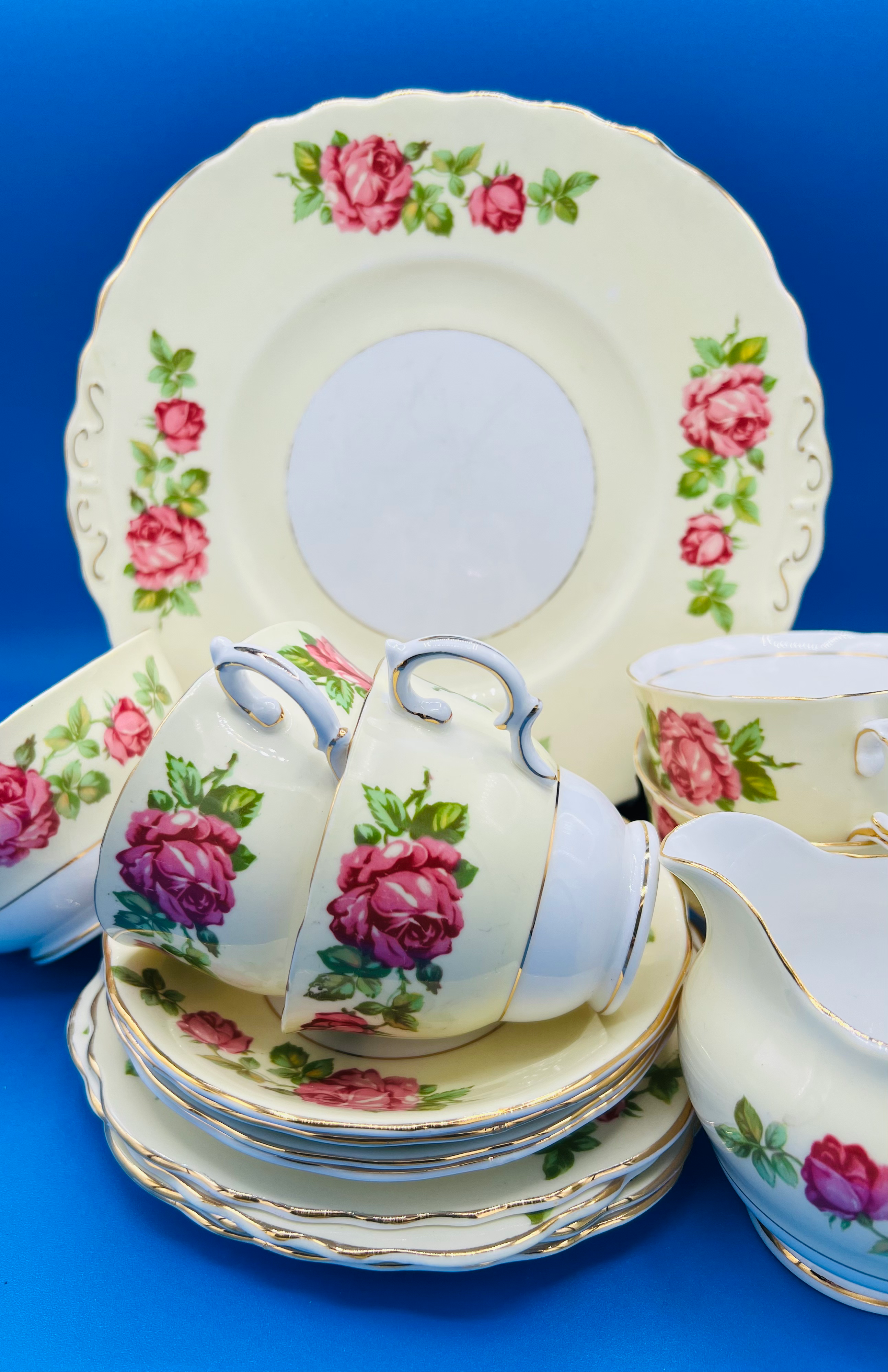  21 Piece Vintage China Teaset