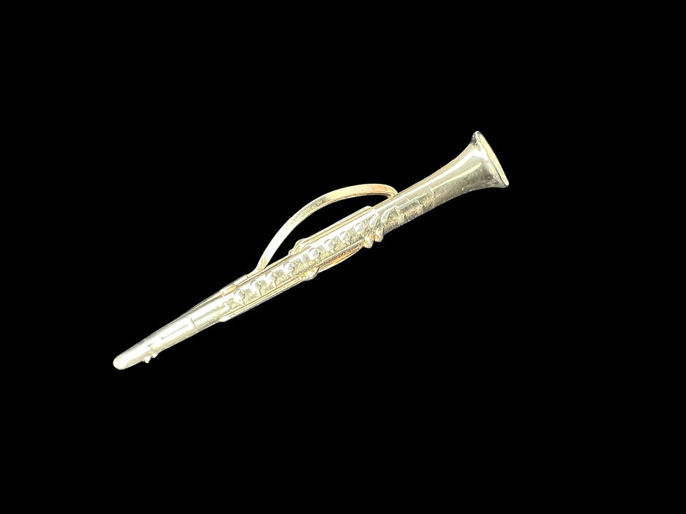 Thumbnail: Vintage Tie Pin Clip - Clarinet