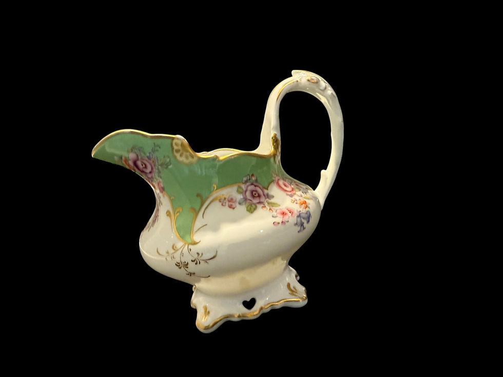 Thumbnail: Imperfect - Antique Rockingham. GREEN. Creamer Jug