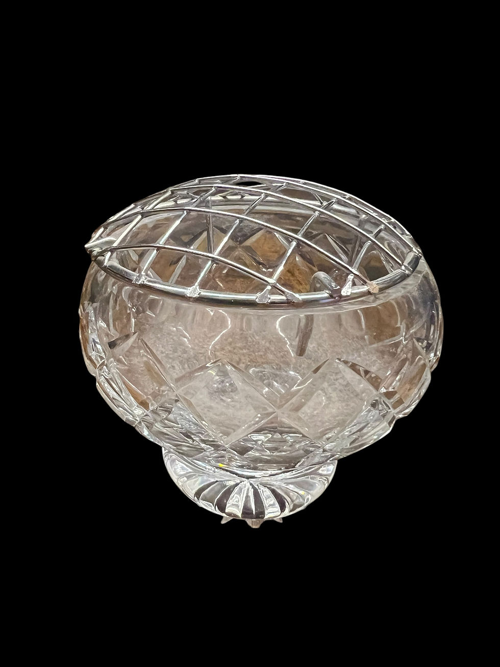 Thumbnail: Vintage Glass Rose Bowl