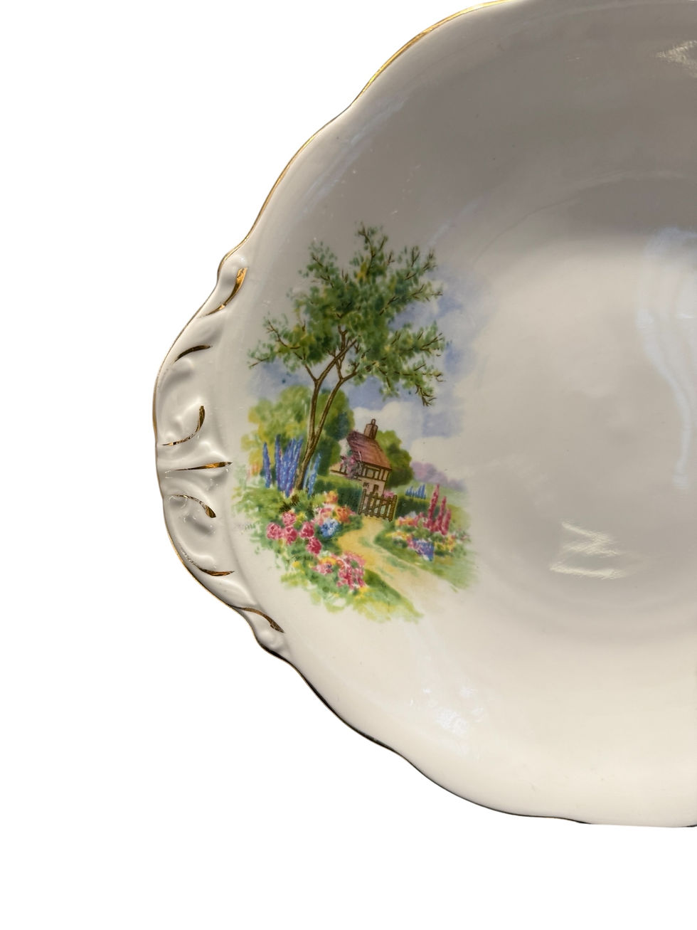 Miniaturbild: Queen Anne Cake Plate. Cottage Design