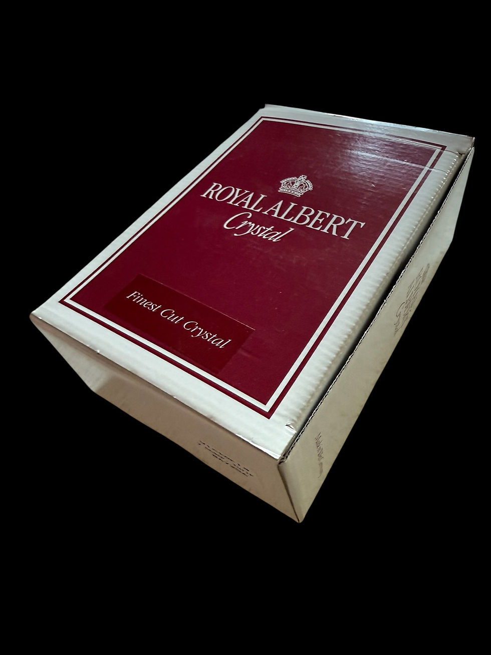 Miniatura: Royal Albert. Pair Vintage Old Country Roses Crystal Champagne Flutes