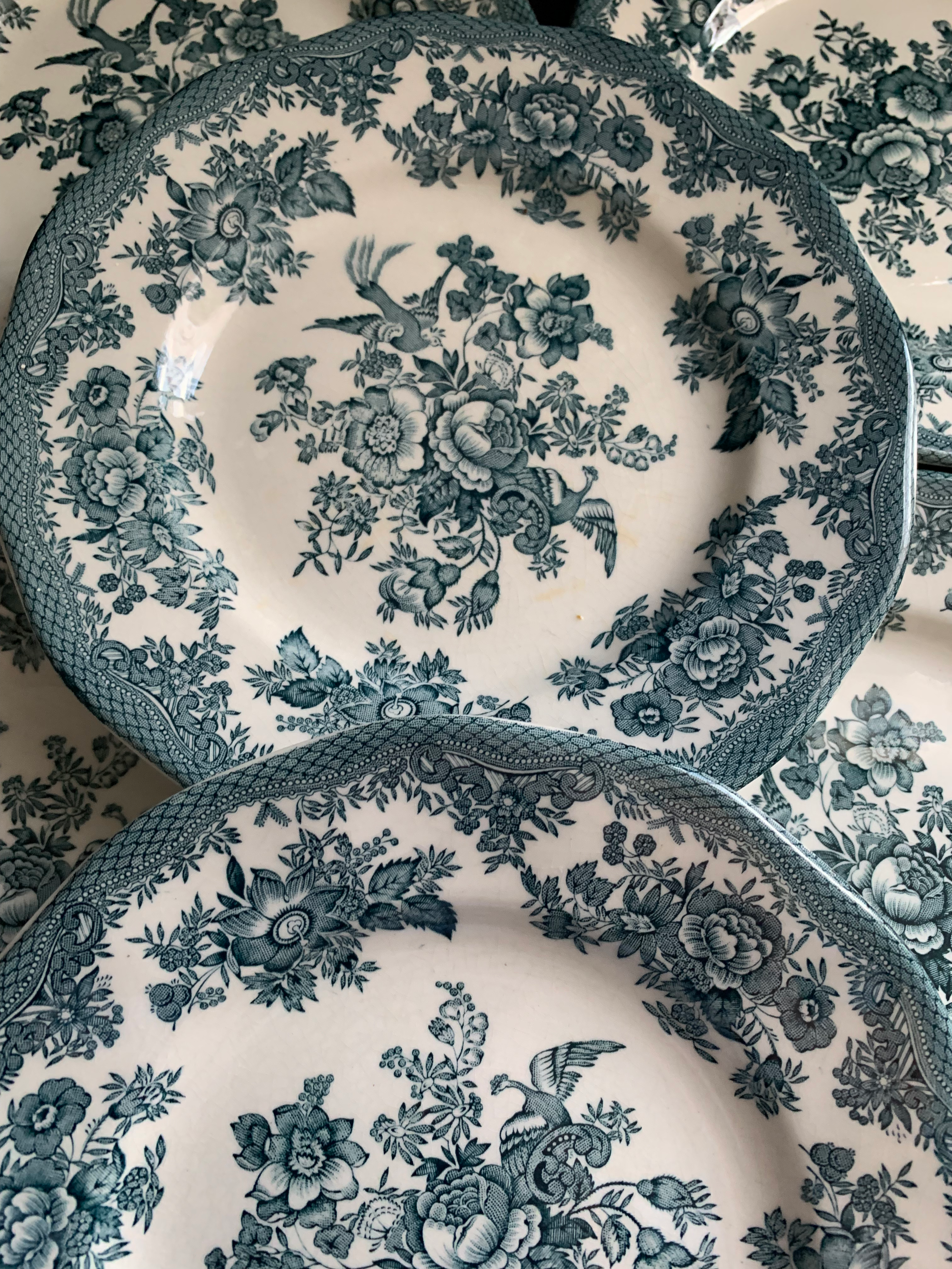 Set 6 Turquoise Side/dessert plates