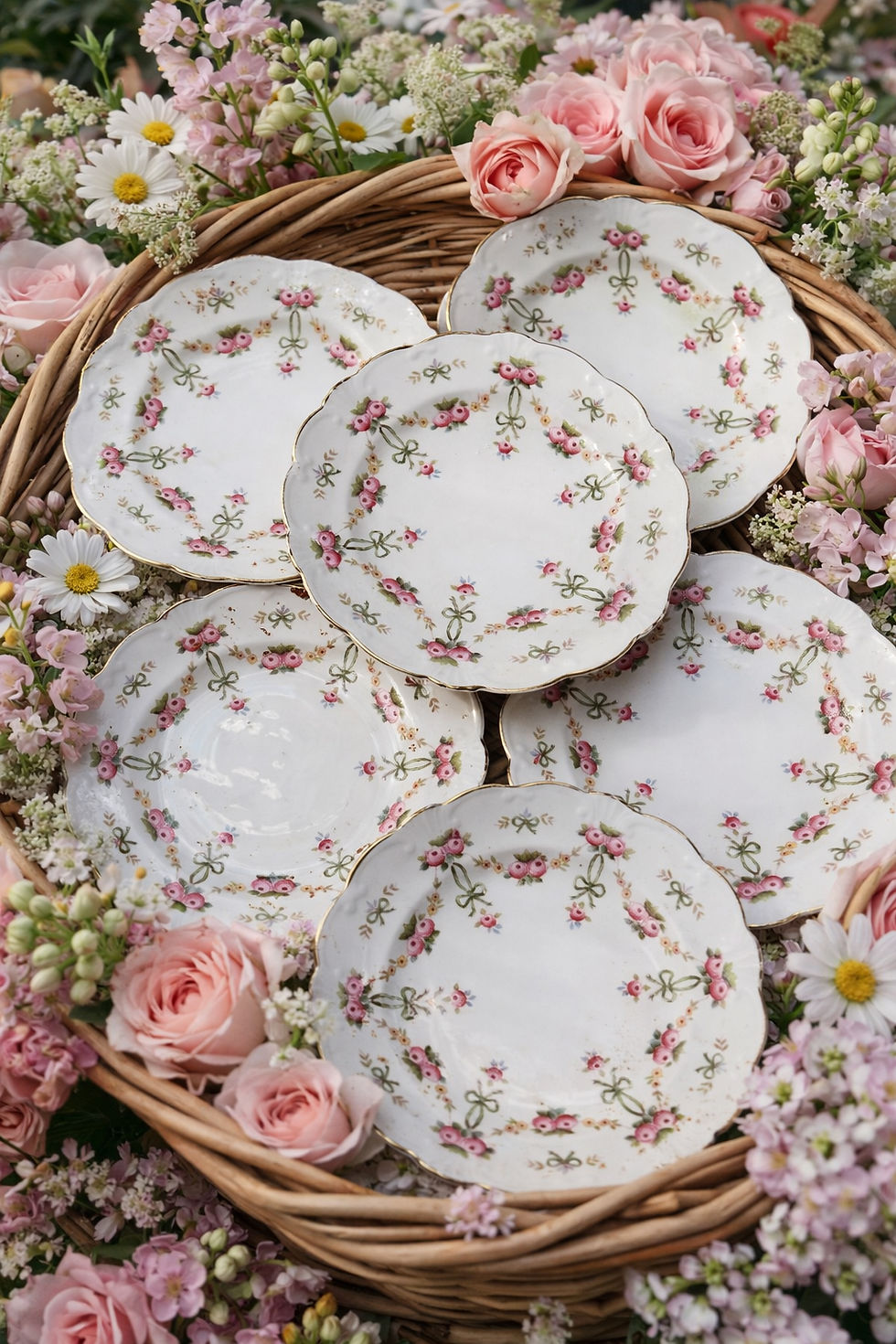 Miniatura: Set 6 Victorian Side/tea plates 