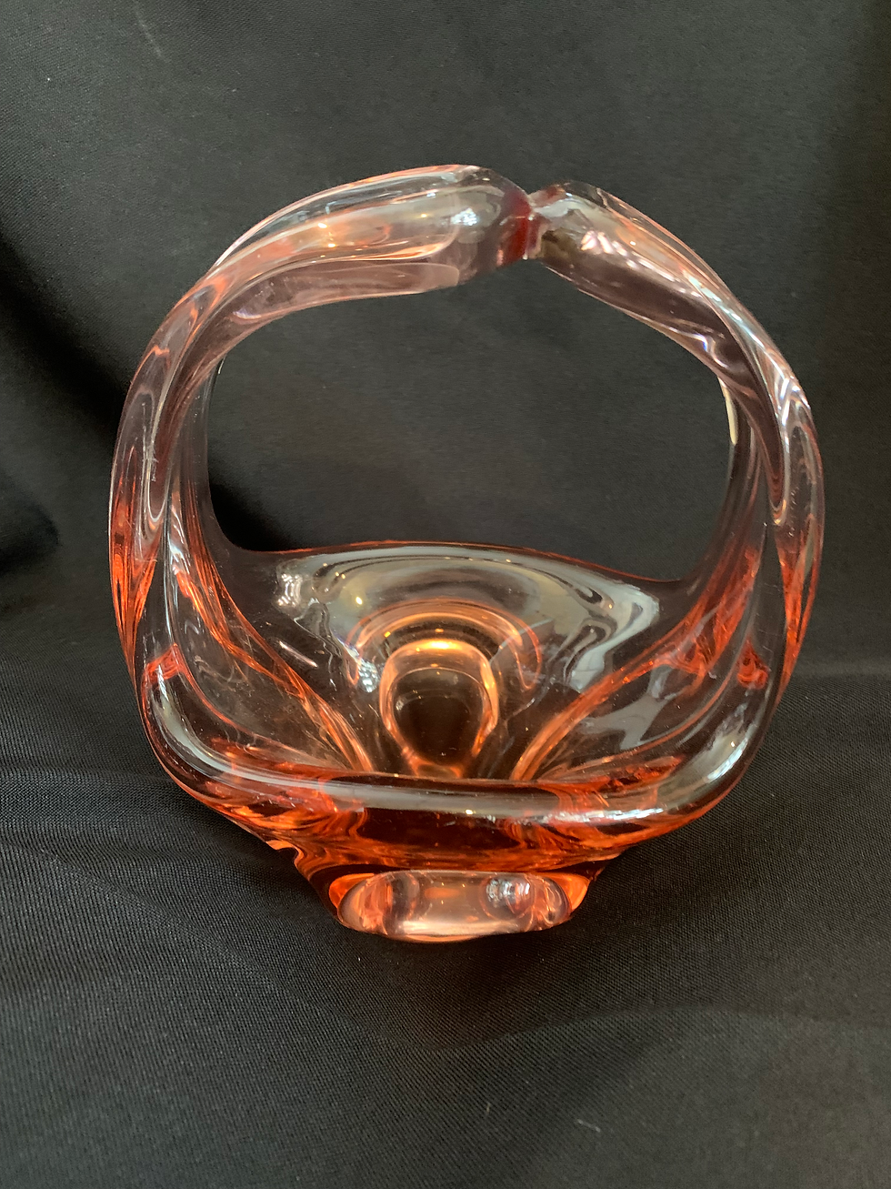 Thumbnail: Mid century Amber Glass dish