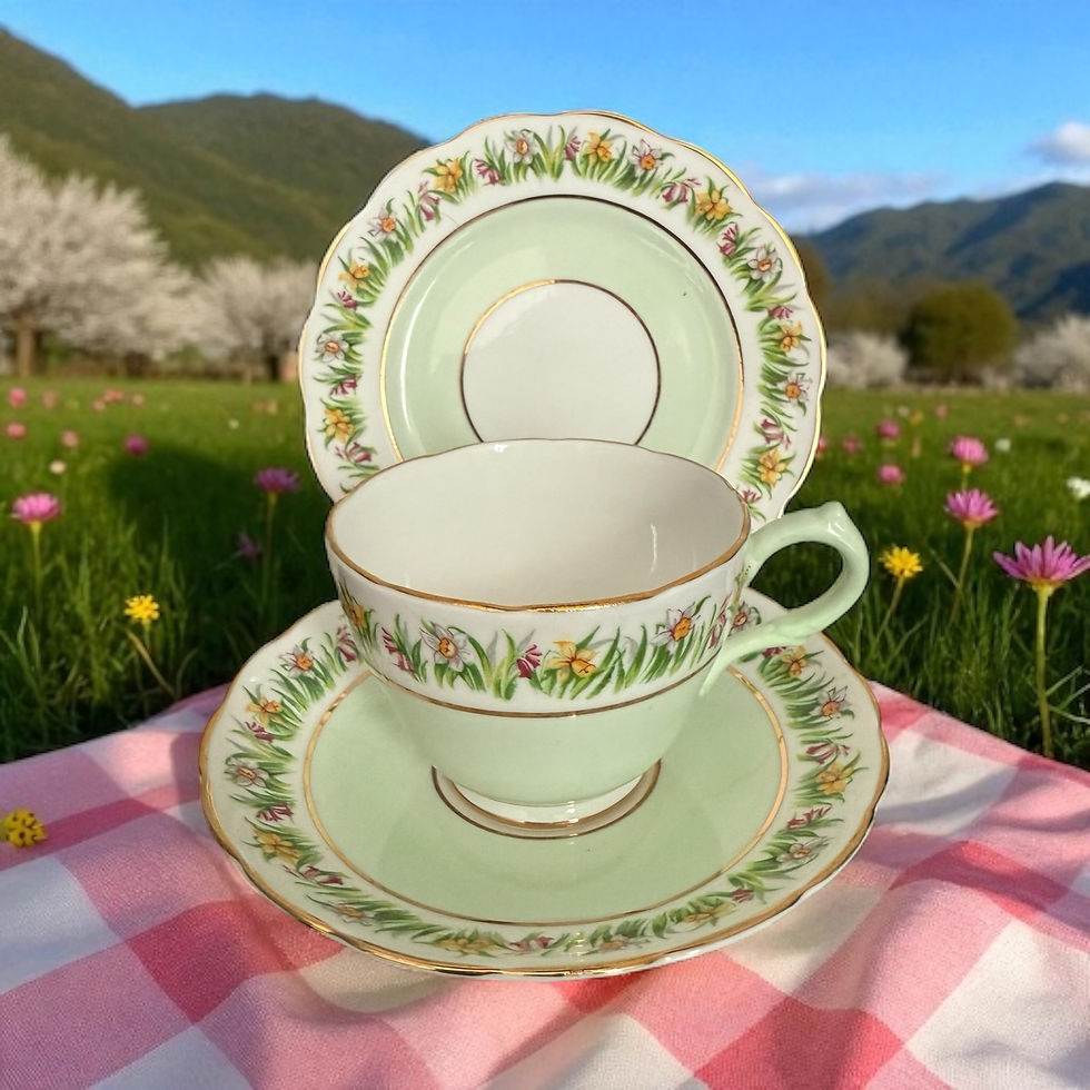 Weston English Trio. Vintage Bone China. 