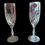 Miniatura: Royal Albert. Pair Vintage Old Country Roses Crystal Champagne Flutes