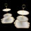 Прев'ю: 2 Gold & White China Cake stands