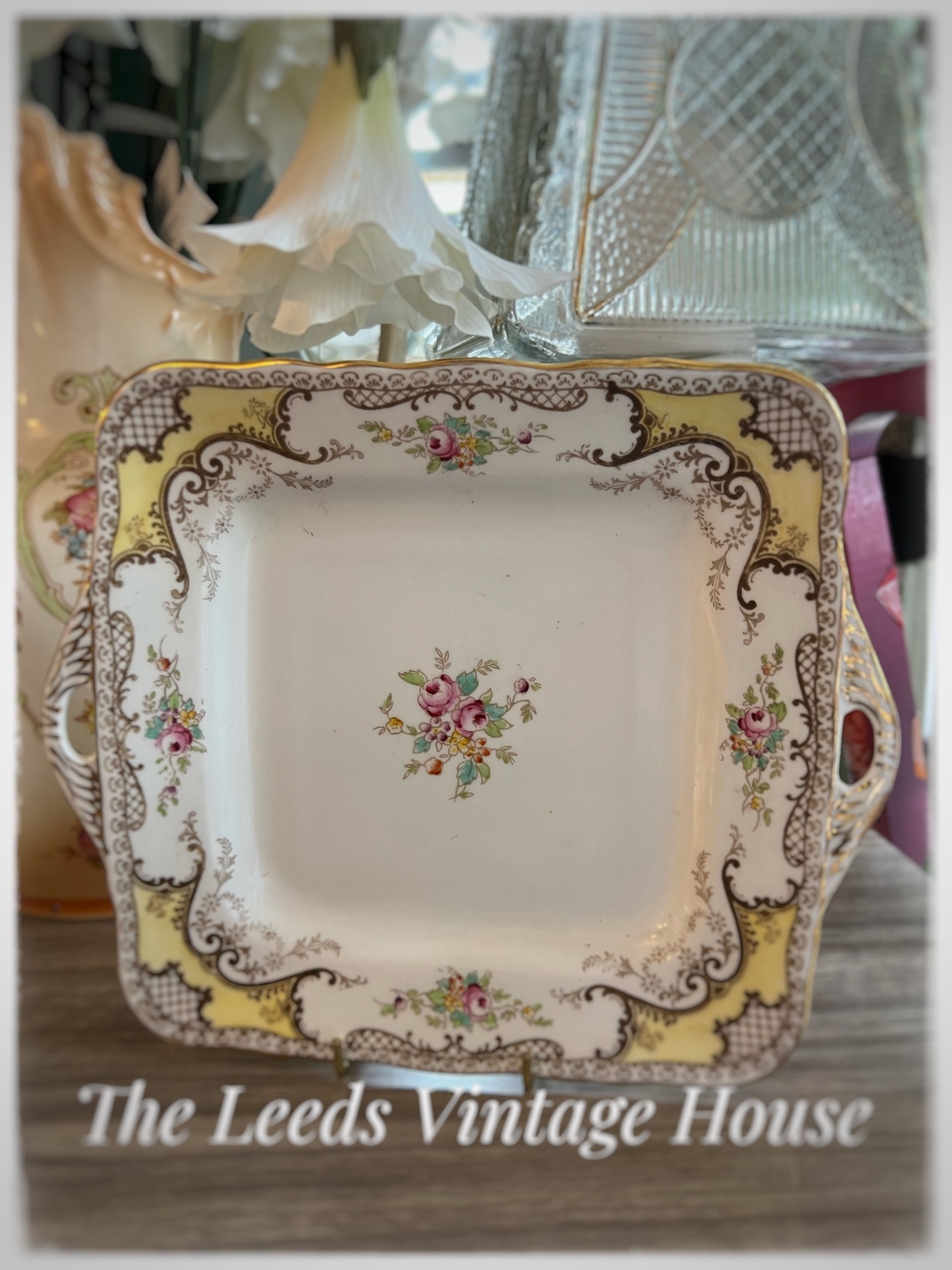Victorian cake plate