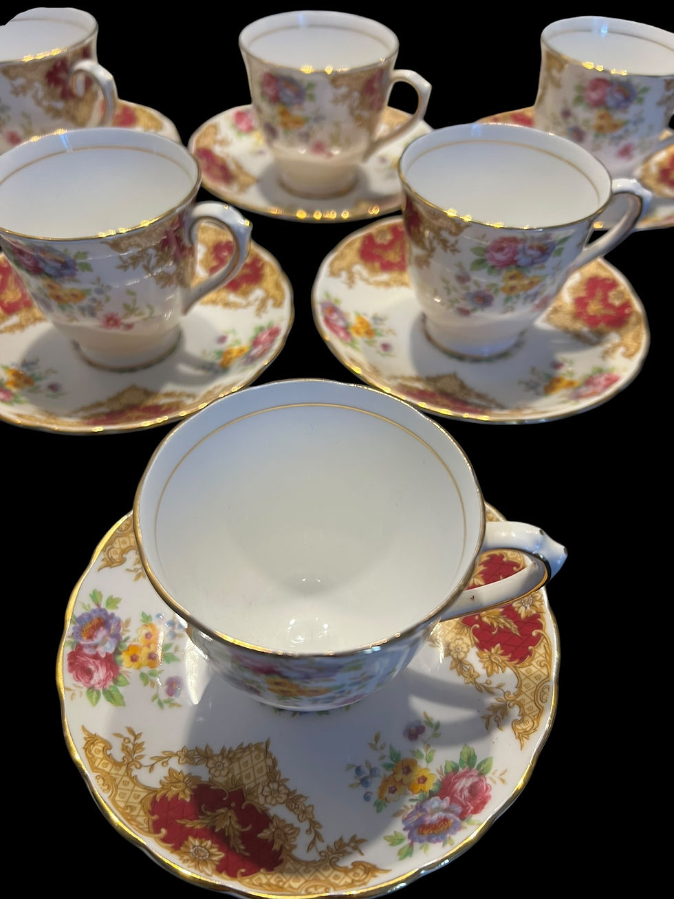 Миниатюра: 6 Coffee Demitasse cups & saucers