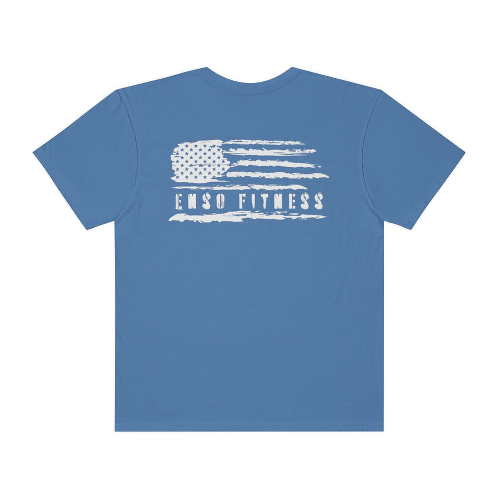 Thumbnail: USA Flag Enso Fitness Shirt