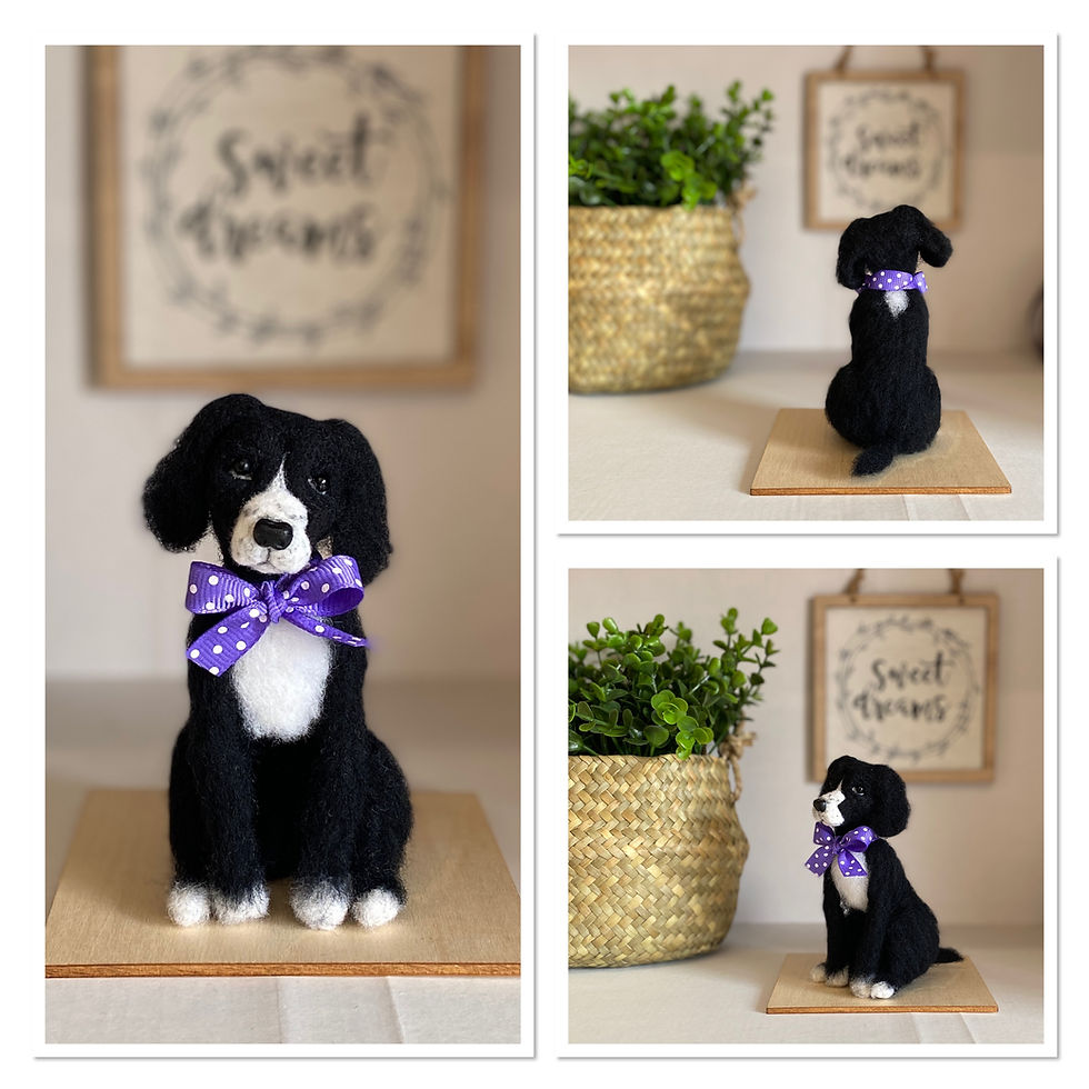 Thumbnail: MADE TO ORDER - Miniature Needle Felted Dogs (8-10cm)