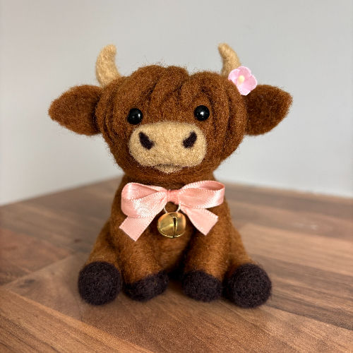 Thumbnail: Needle Felting Beginners Kit - Highland Cow