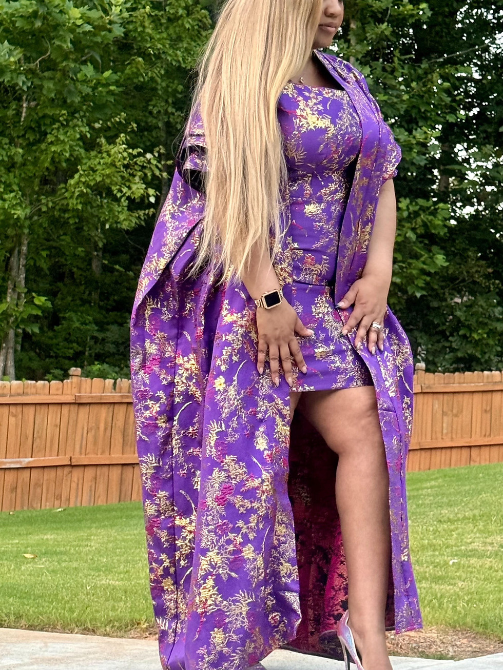 Thumbnail: "She's Royal" Kimono Dress Set