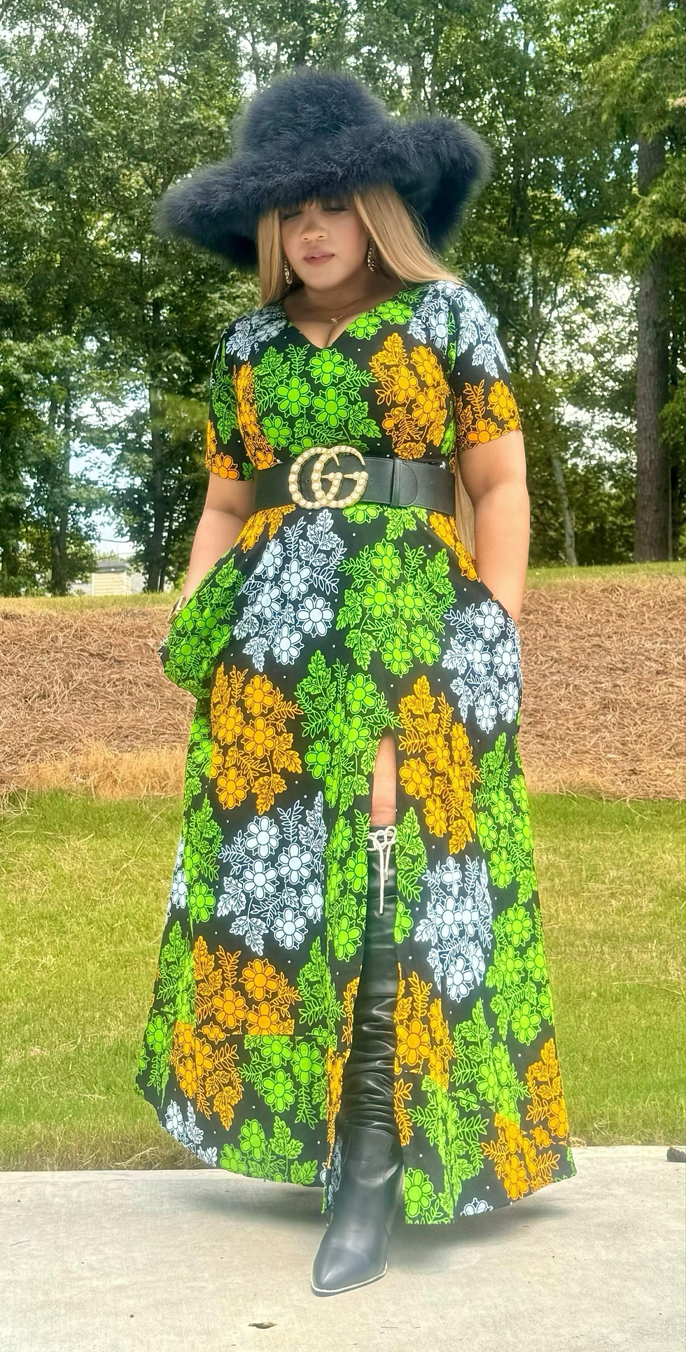 Thumbnail: "Vibrant Tings" Ankara Dress
