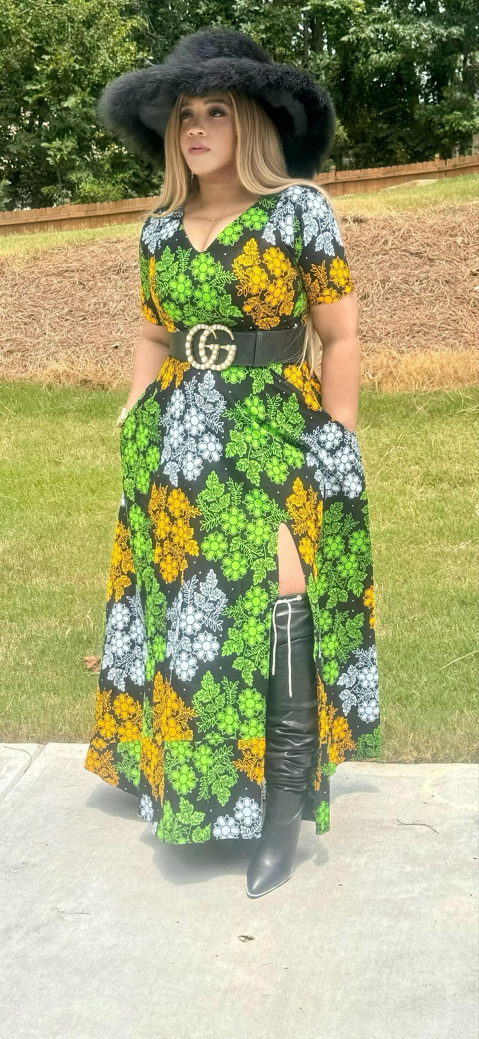 Thumbnail: "Vibrant Tings" Ankara Dress