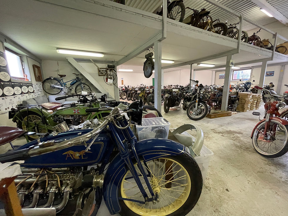Motorcykelsamling, Indian, Ace, HarleyDavidson, Sajab