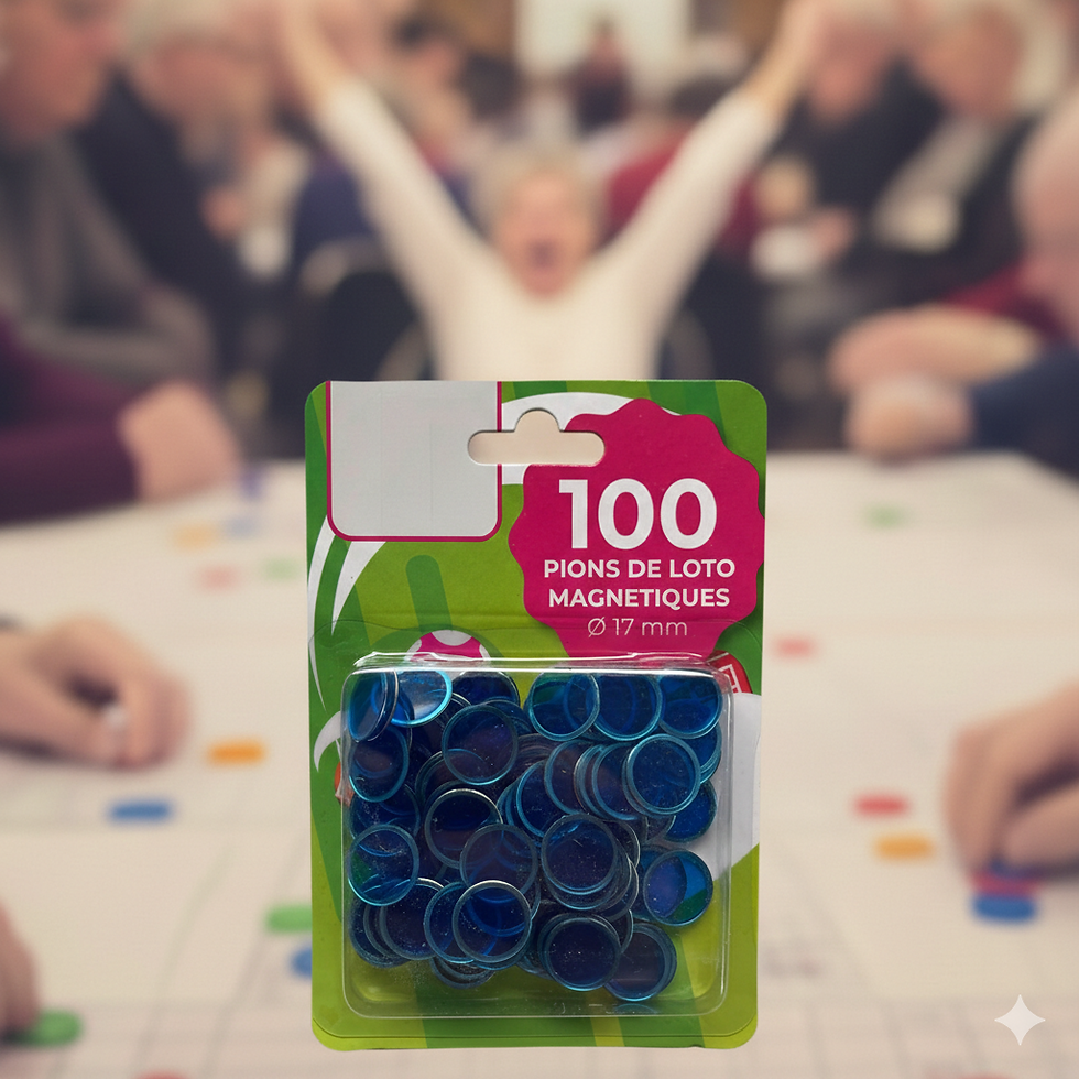 Miniature : Sachet de 100 pions magnétiques pour loto