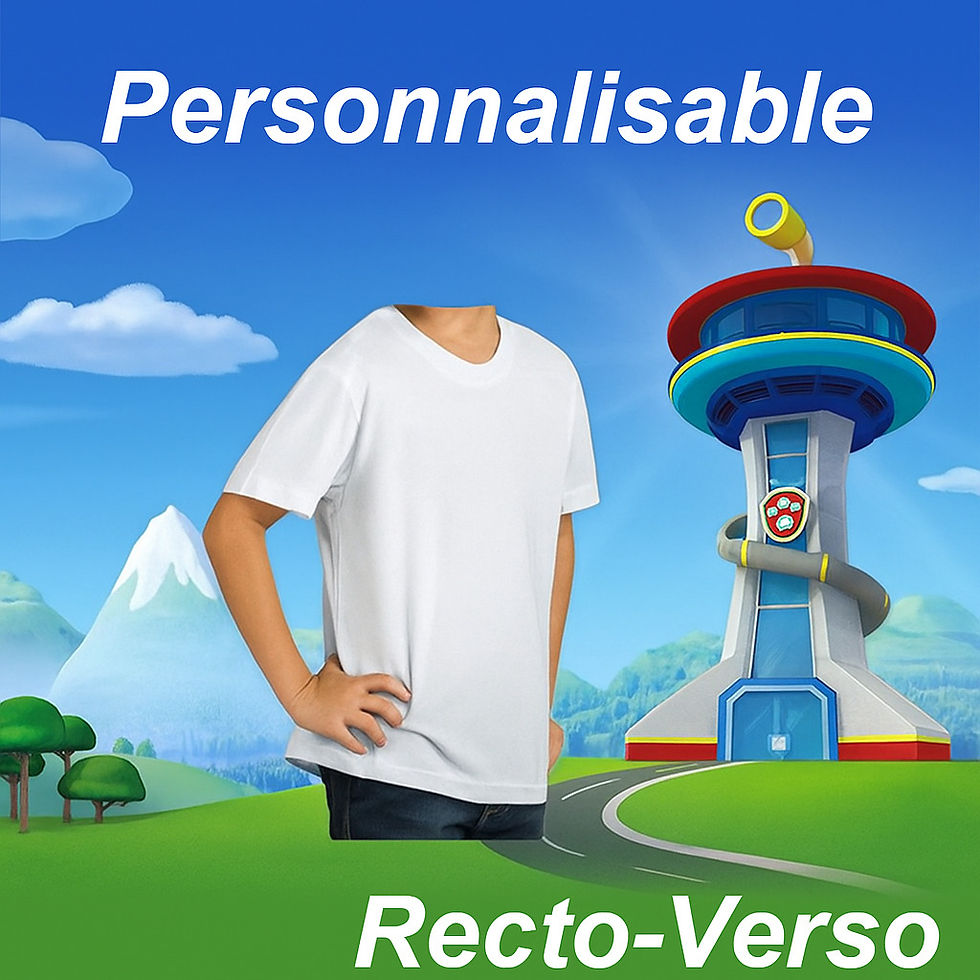 Miniature : T-shirt enfant/ado personnalisable avec photo ou texte personnalisé