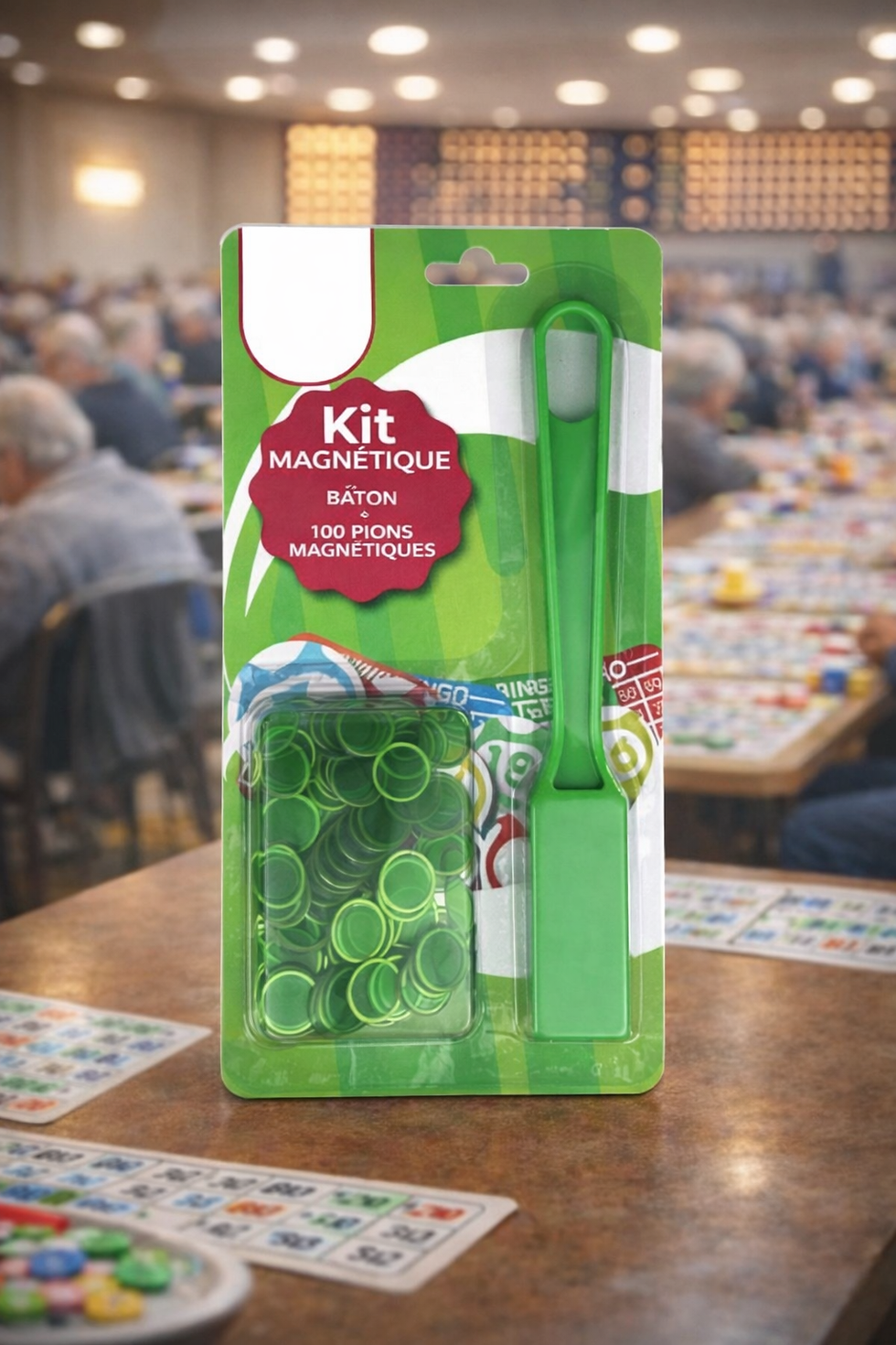 Miniature : Kit bâton magnétique avec 100 pions