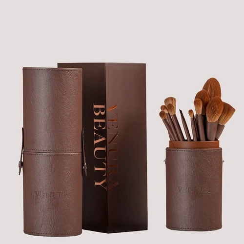 18 Parça Fırça Seti + Fırça Kutusu | Venura Beauty