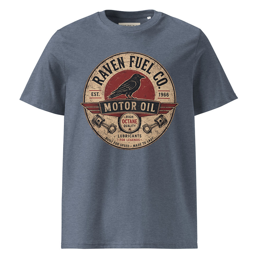 Miniaturbild: YAVRE'NA CLASSICS - Raven Fuel Co Unisex Premium T-Shirt