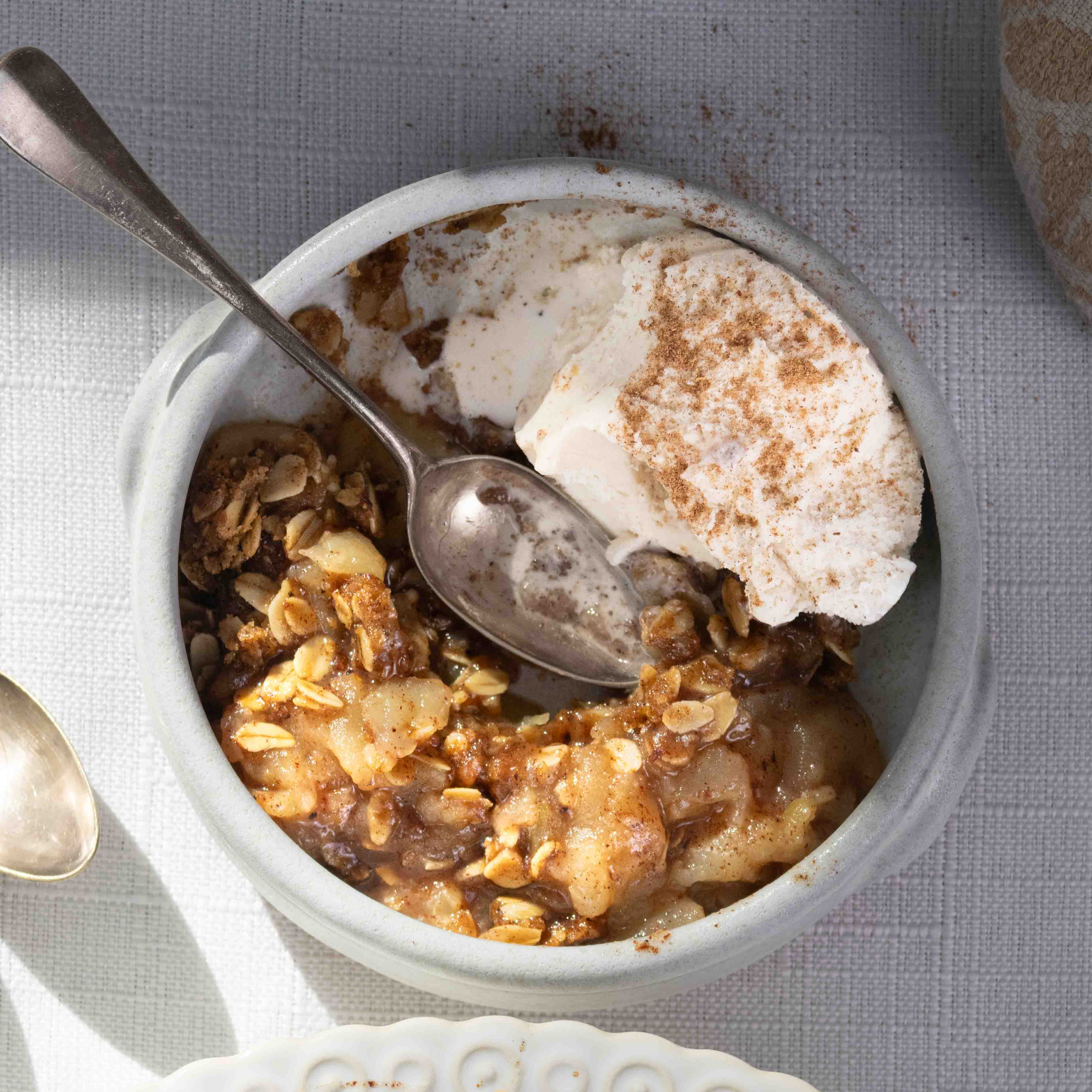 Brown Butter Apple Crisp with Oats & Orange Zest