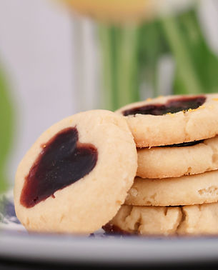 Lemon Hibiscus Thumprint Cookies 